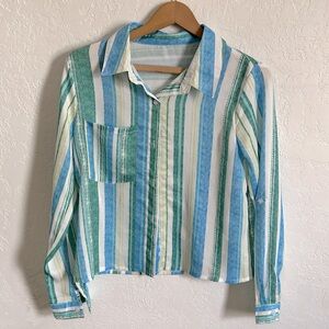 Vintage Striped Blouse